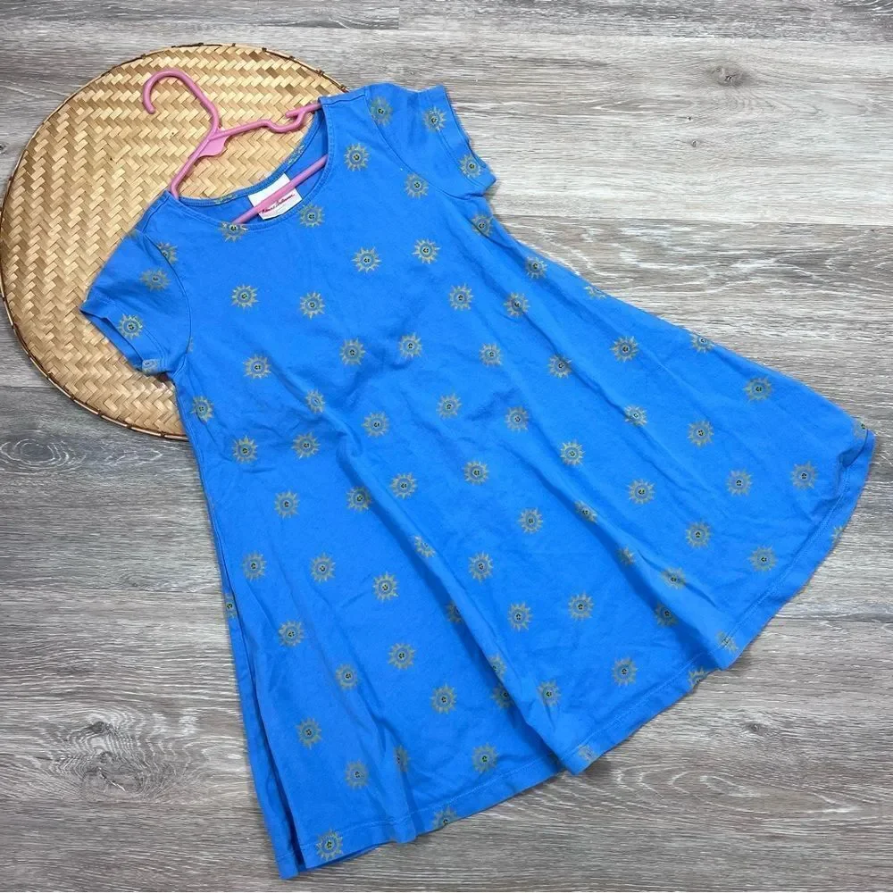 Hanna andersson Blue smiley face sunshine print‎ dress